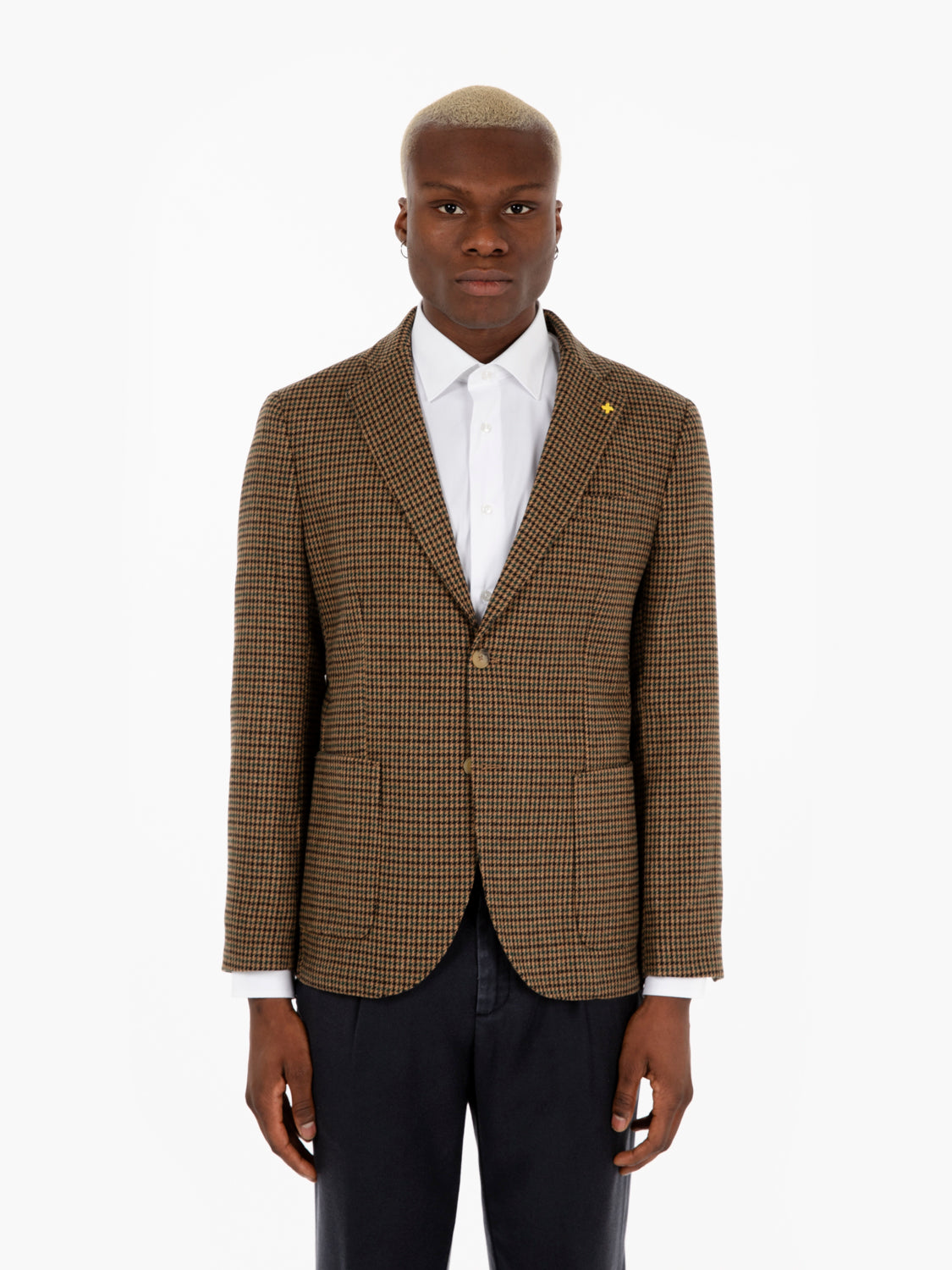 Dark Brown/Green Prince of Wales Blazer