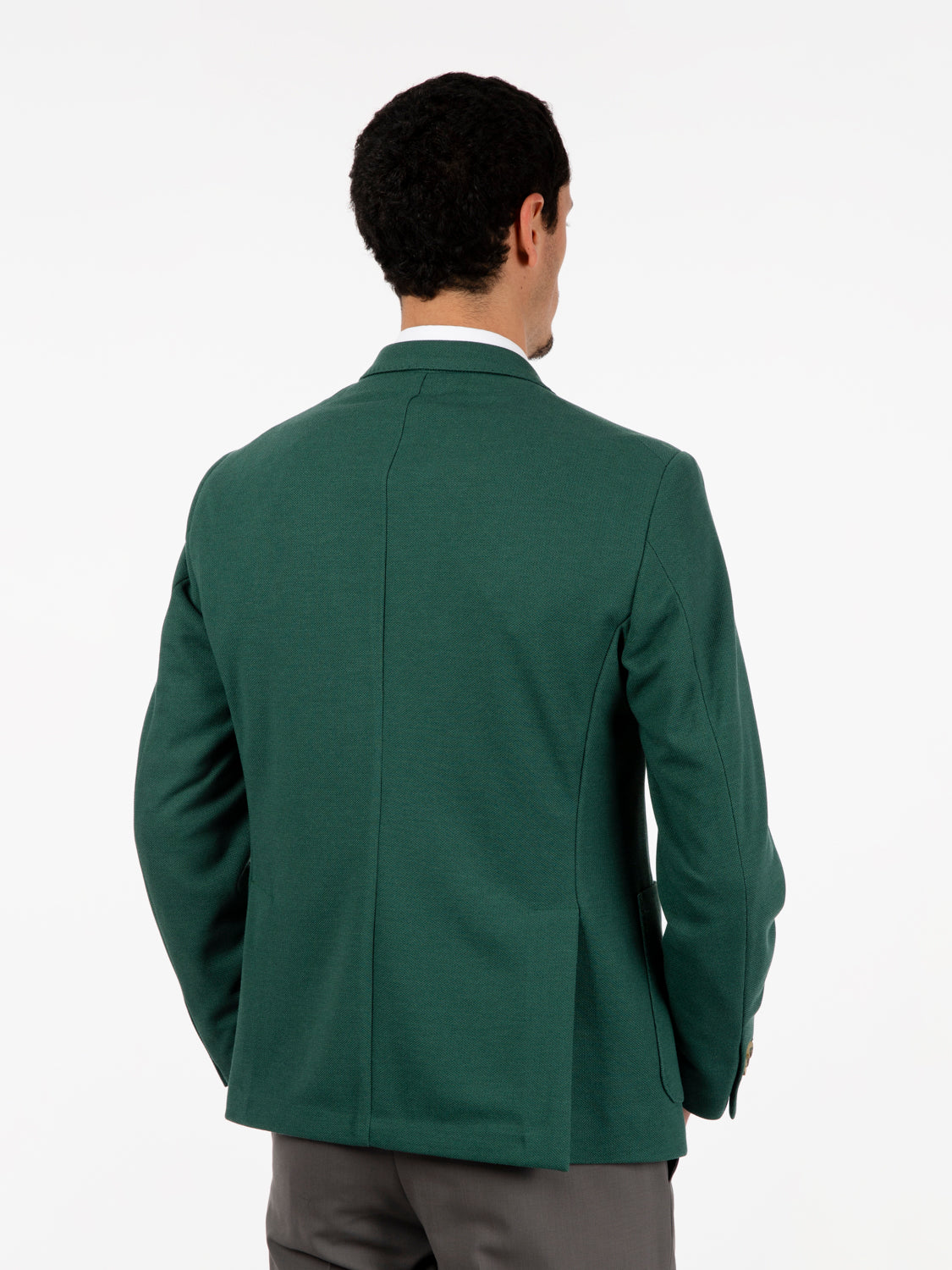 Blazer tessuto lavorato verde