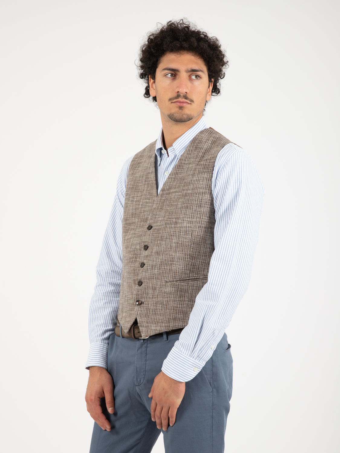 Gilet microfantasia moro