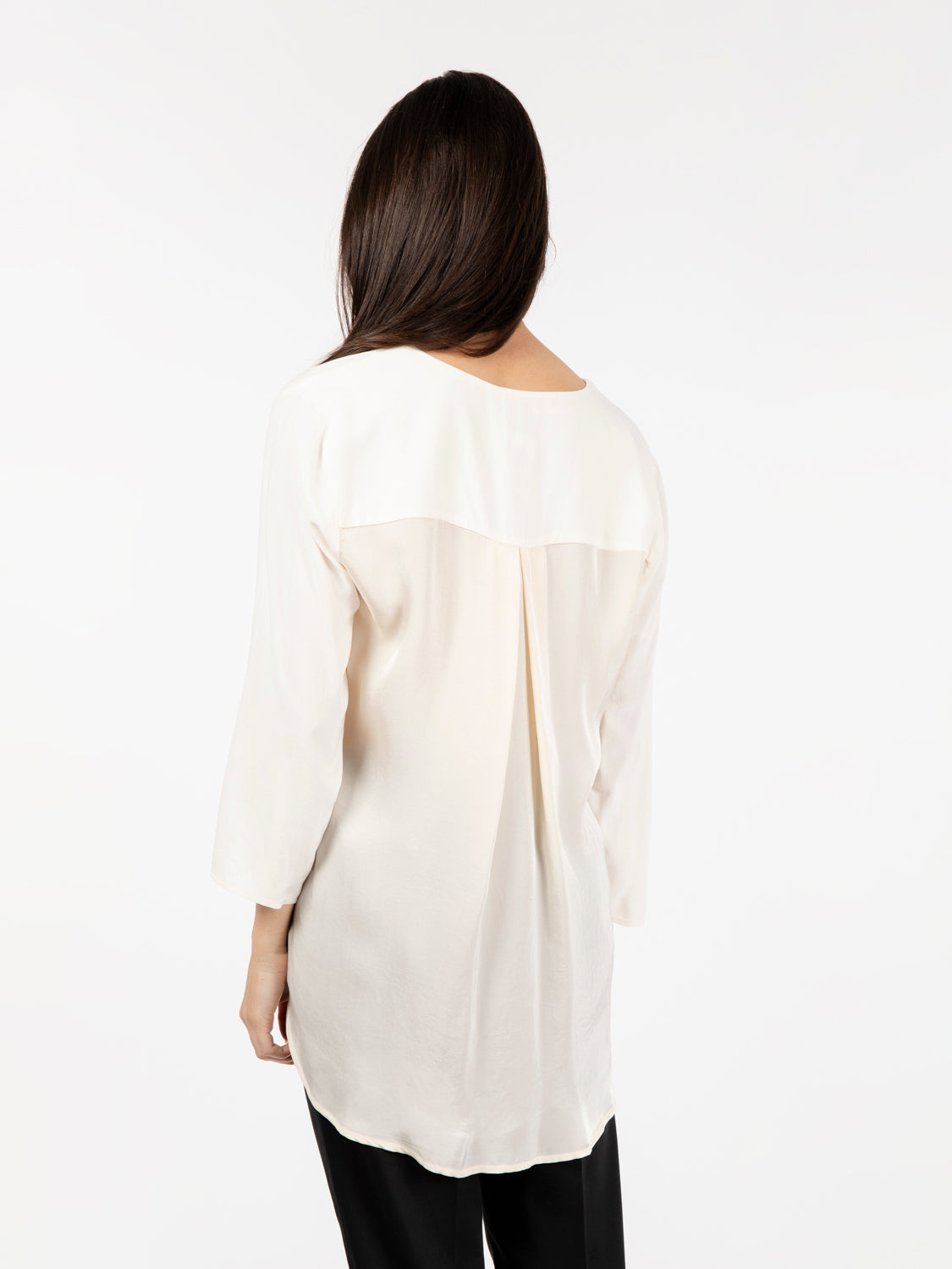 Viscose blouse with butter pocket