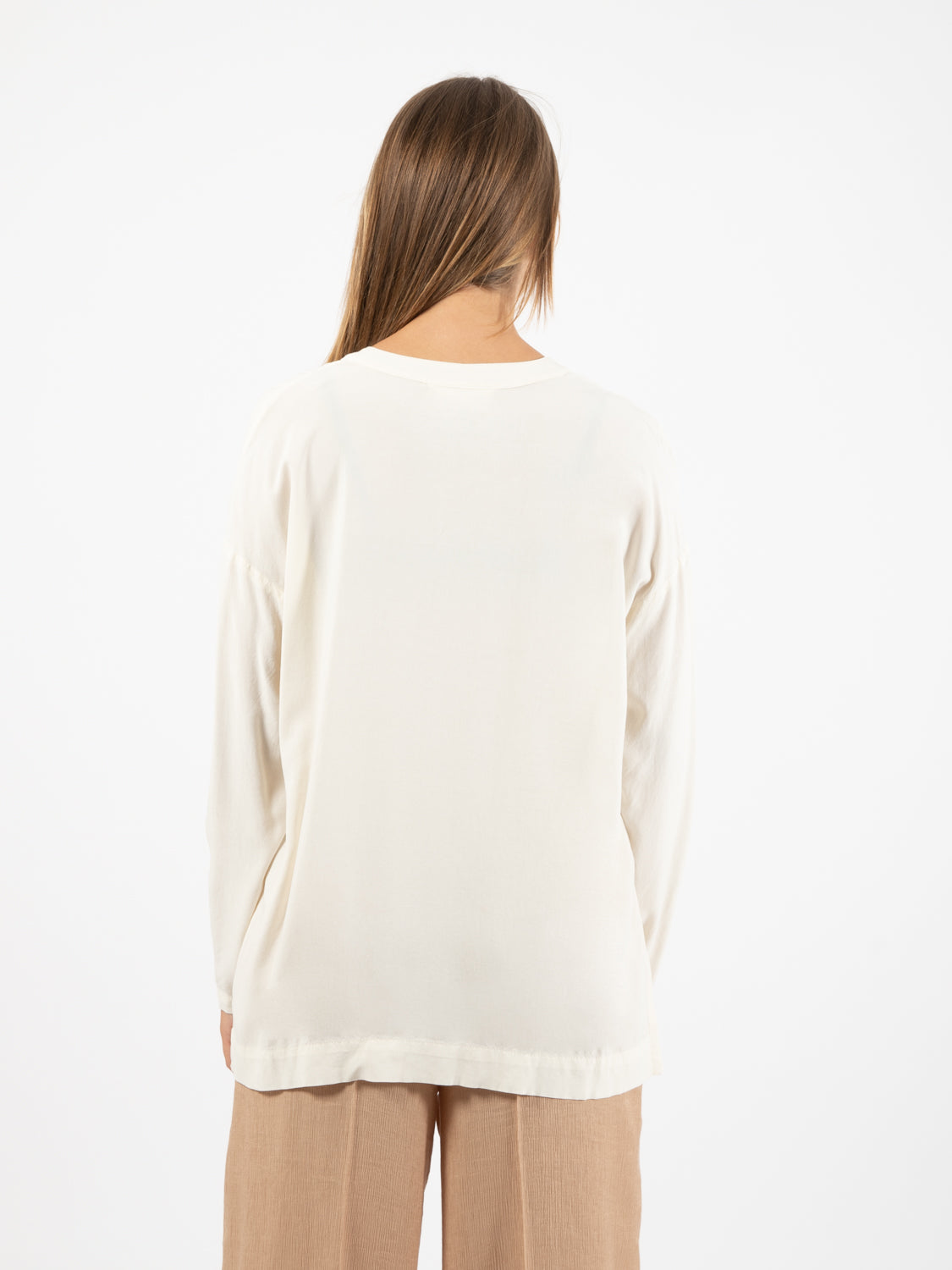 Blusa scollo a V burro