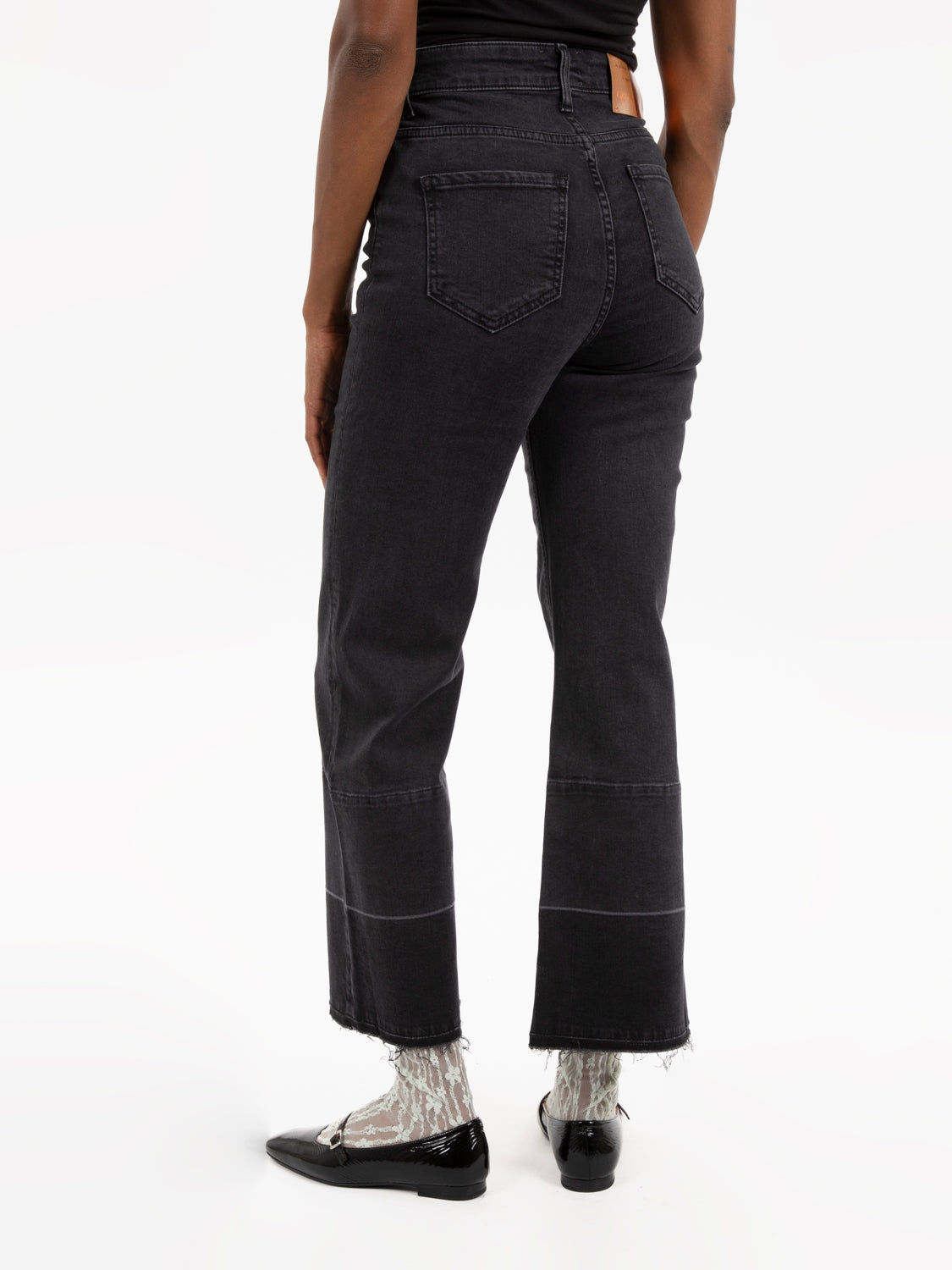Jeans wide leg neri