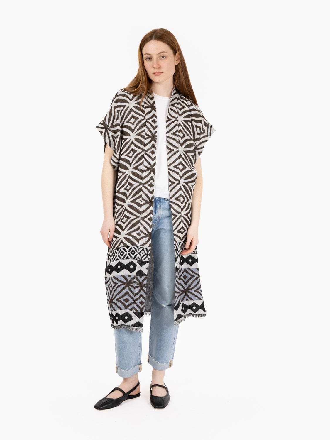 Kimono lungo burro / bacio