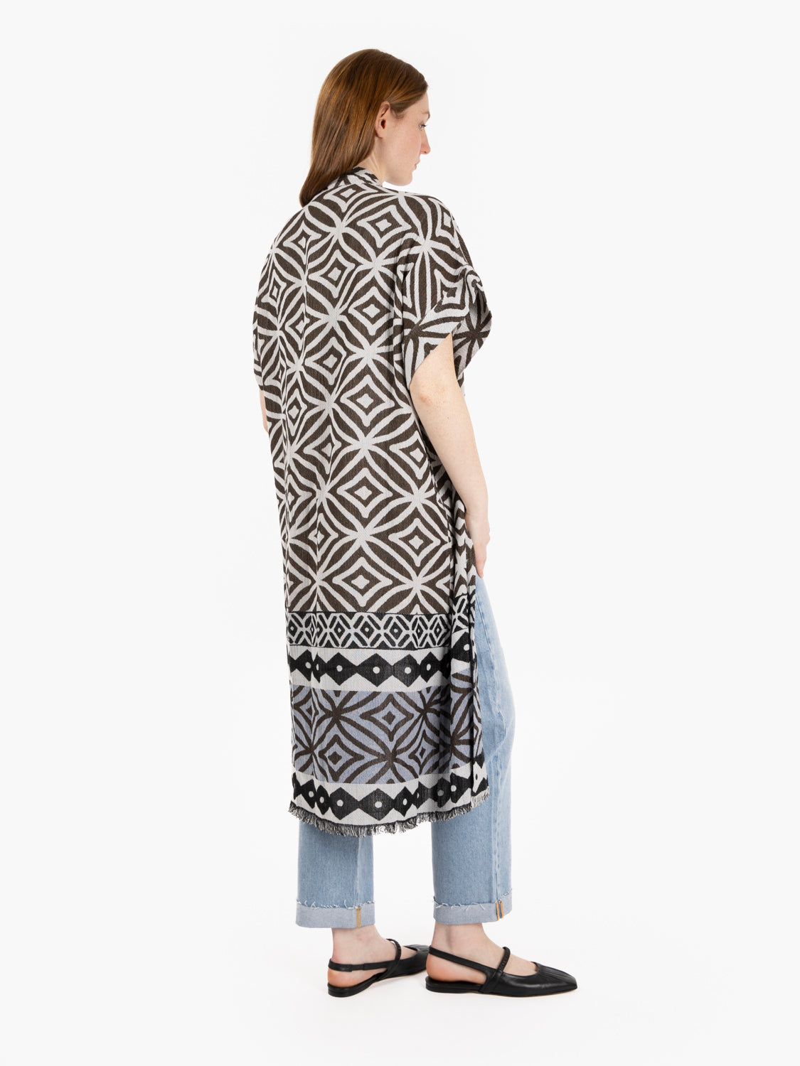 Kimono lungo burro / bacio