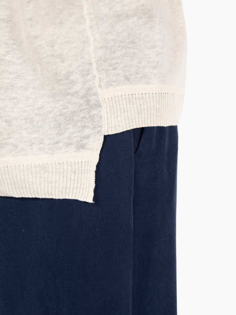 ALESSIA SANTI - Maglia in lino e cotone burro