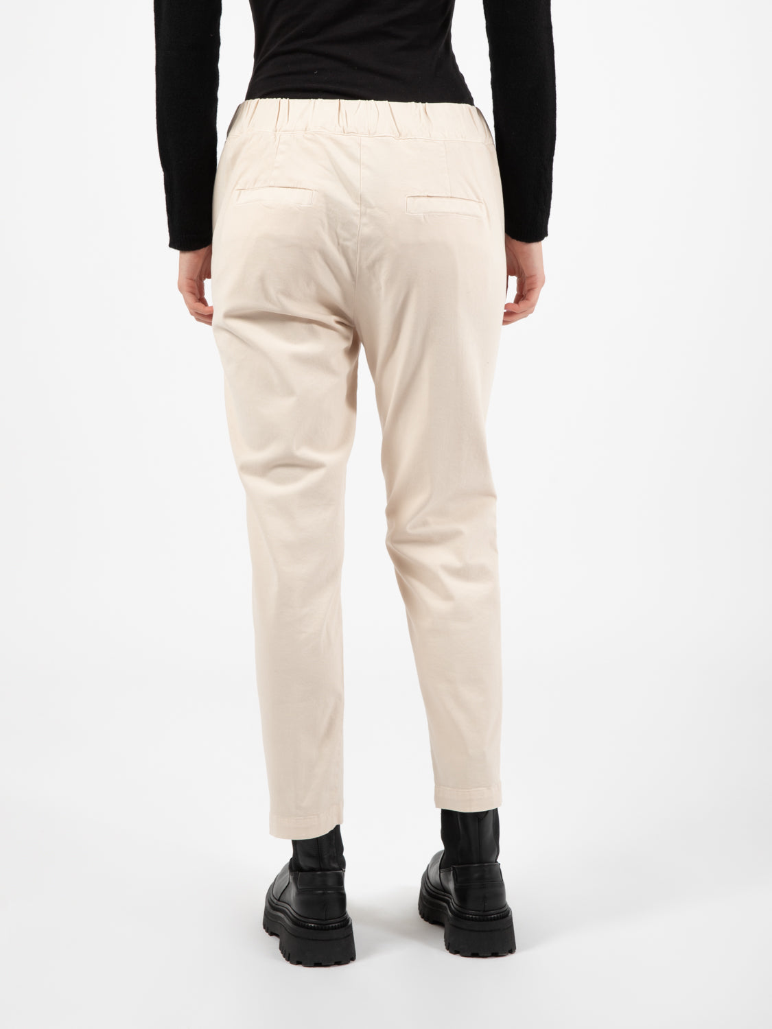 Elastic waist champignon trousers