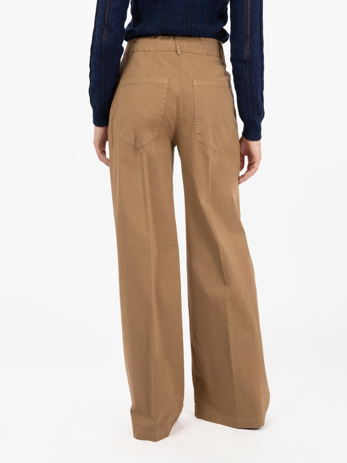 Pantaloni wide ermellino