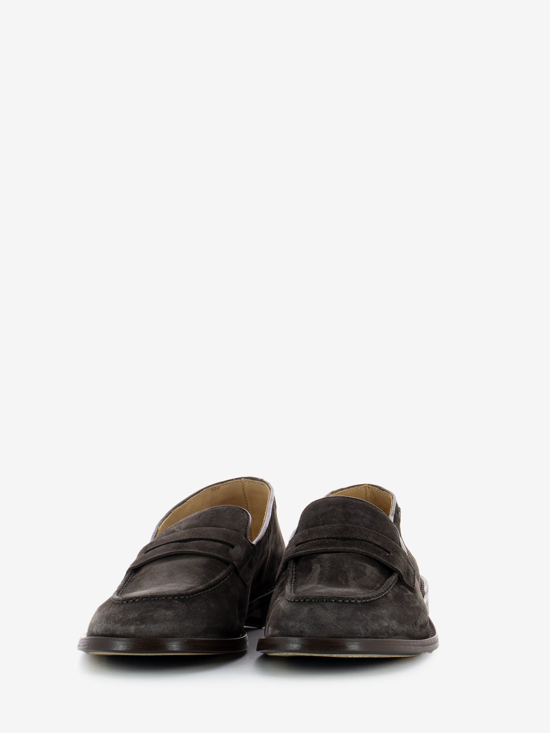 Mocassini in suede testa di moro