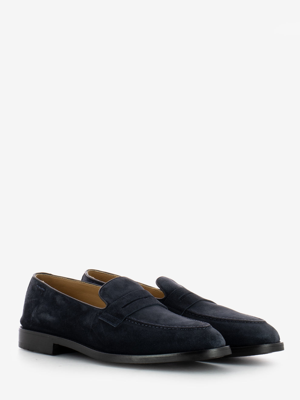 Tempesta Moccasins in Blue Suede