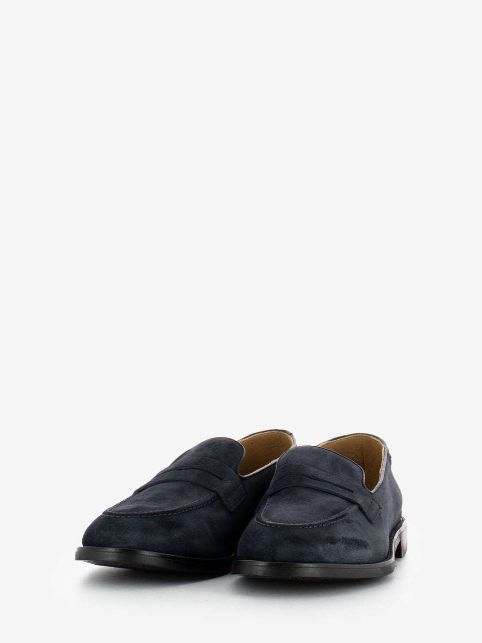 Tempesta Moccasins in Blue Suede