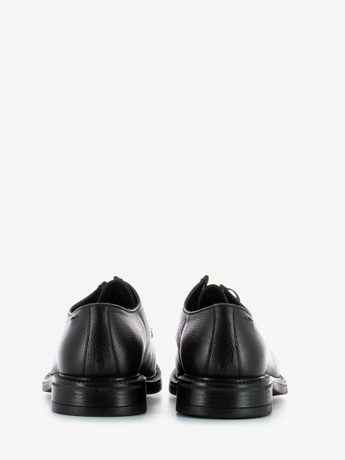 DARK BROWN HAMMERED LEATHER SHOE 68017_TDM