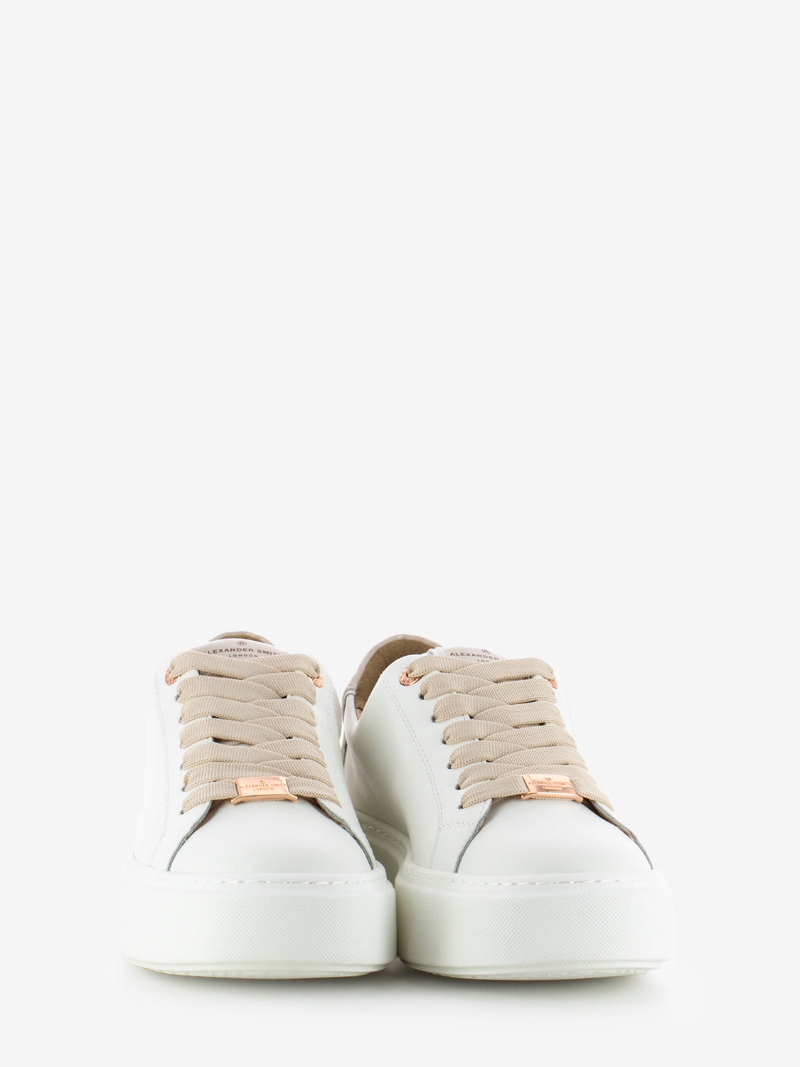 Sneakers London woman white beige