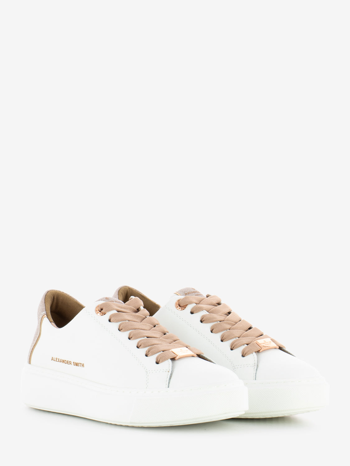 Sneakers London woman white copper