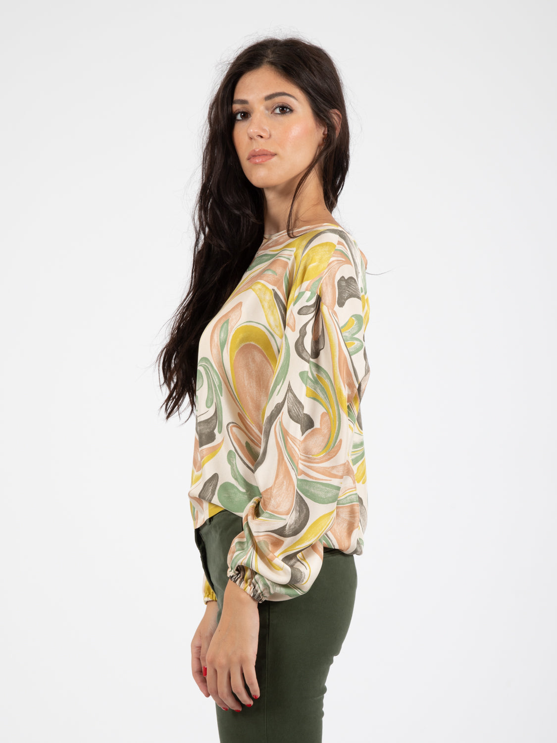 Blusa marble cipria
