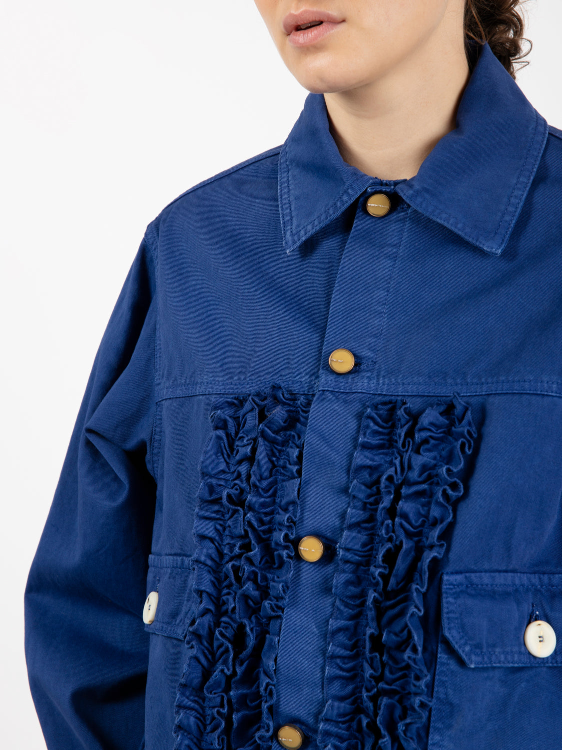 Giacca sporty gabardin inchiostro