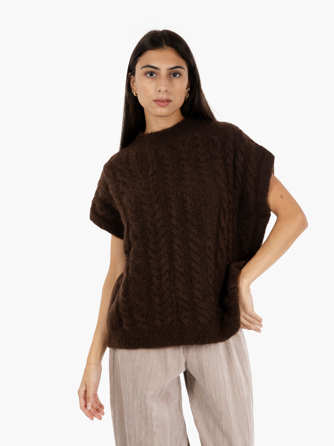 Super mohair choco vest
