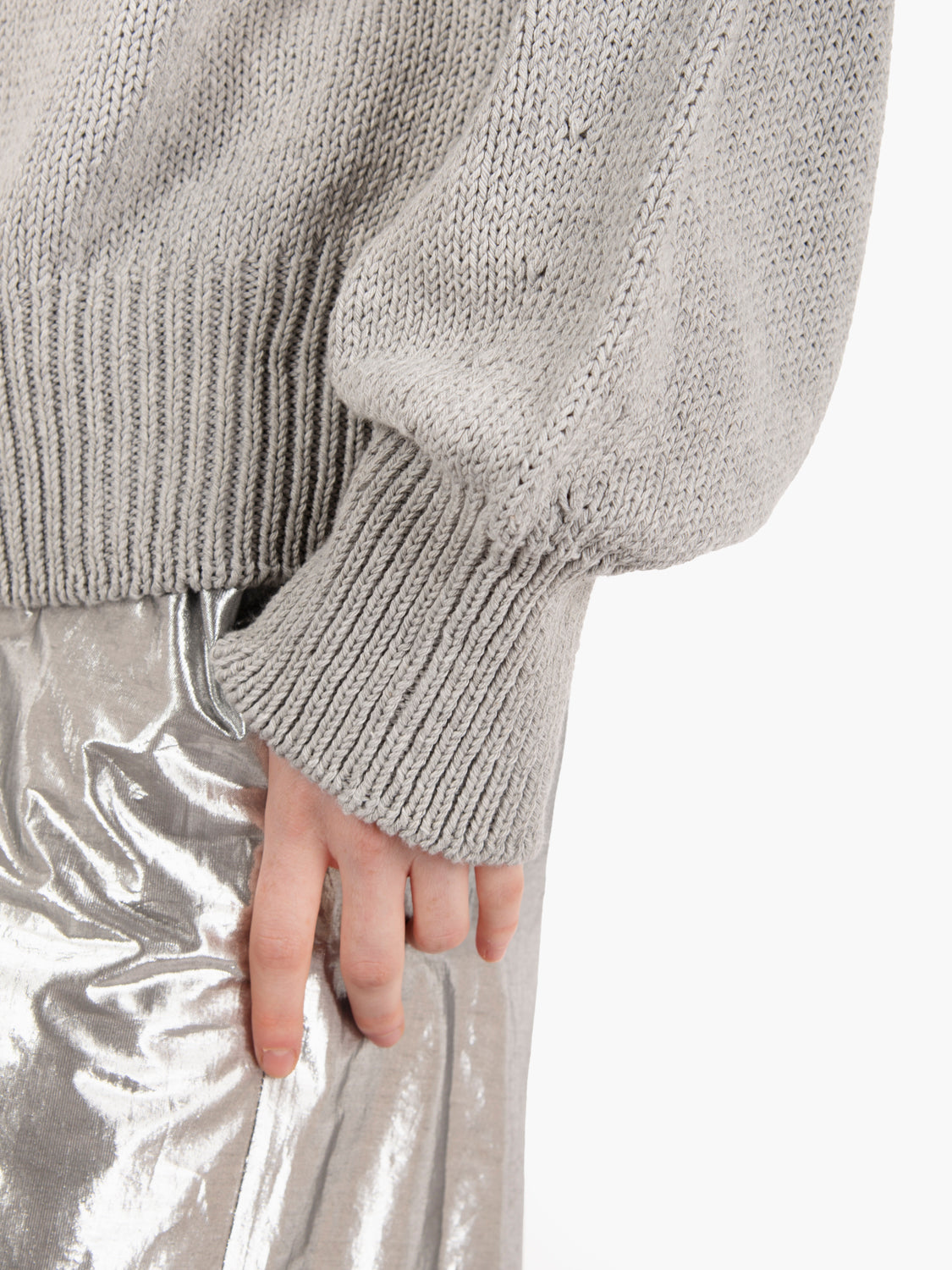 Maglione Eco tricot grigio