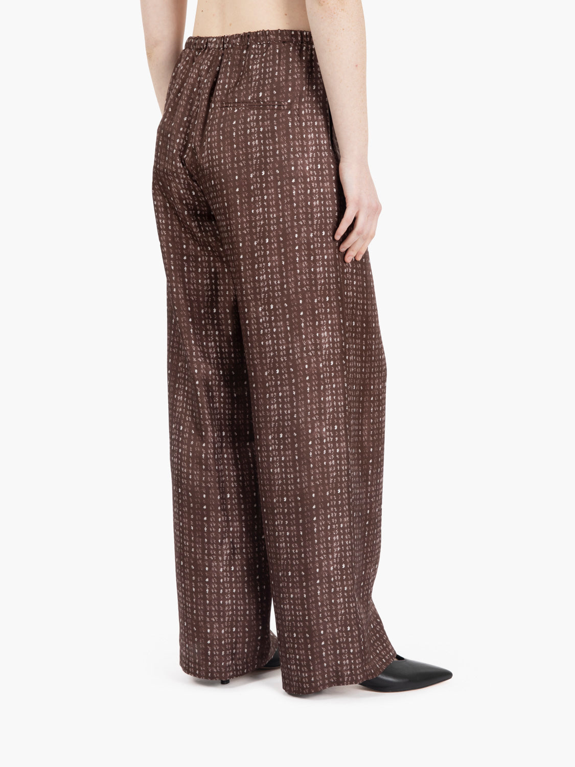 Pantaloni corallo print pijama choco