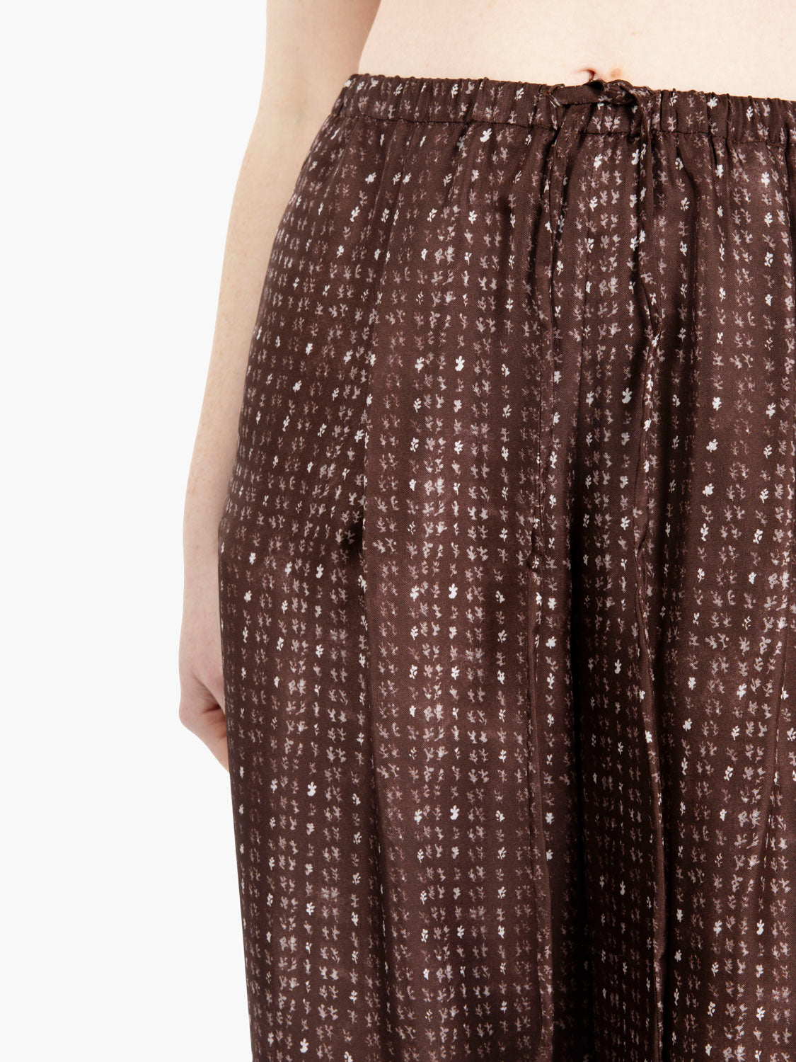 Pantaloni corallo print pijama choco