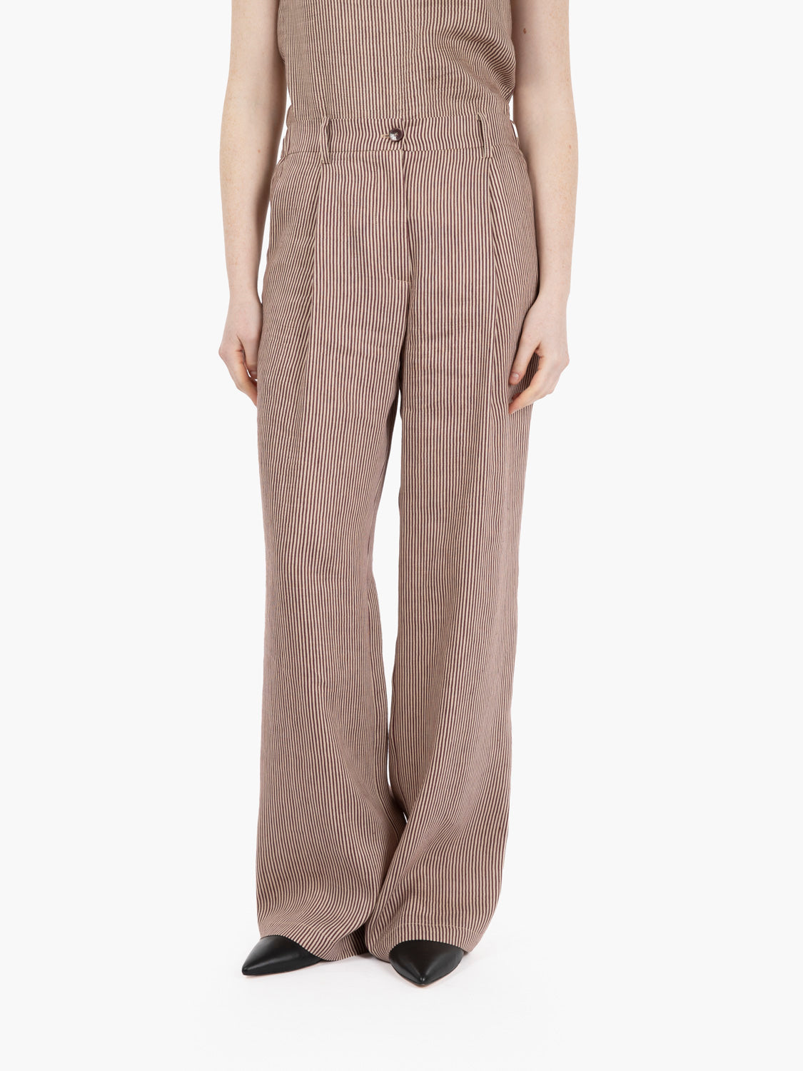Pantaloni micro stripes barolo