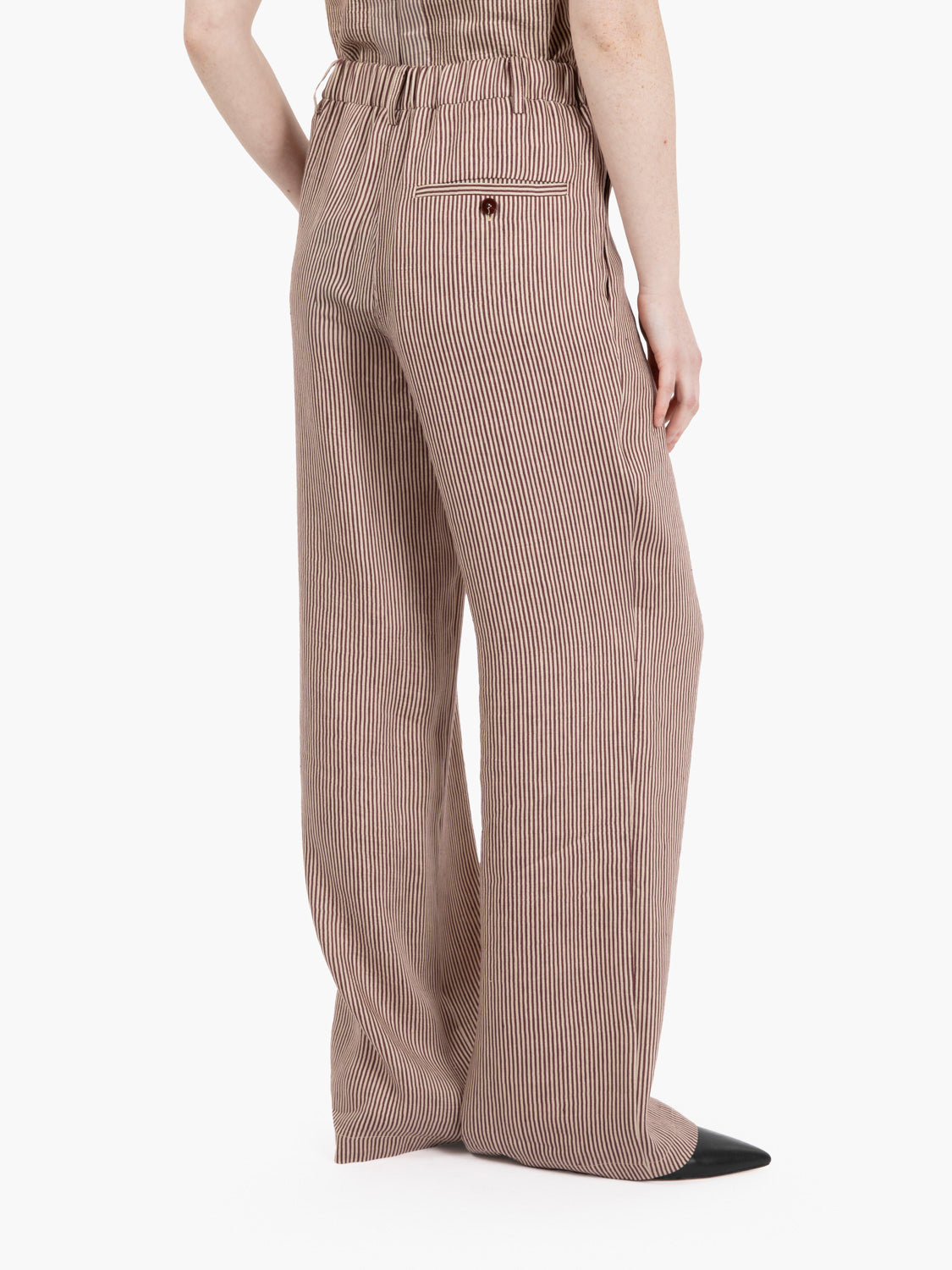 Pantaloni micro stripes barolo