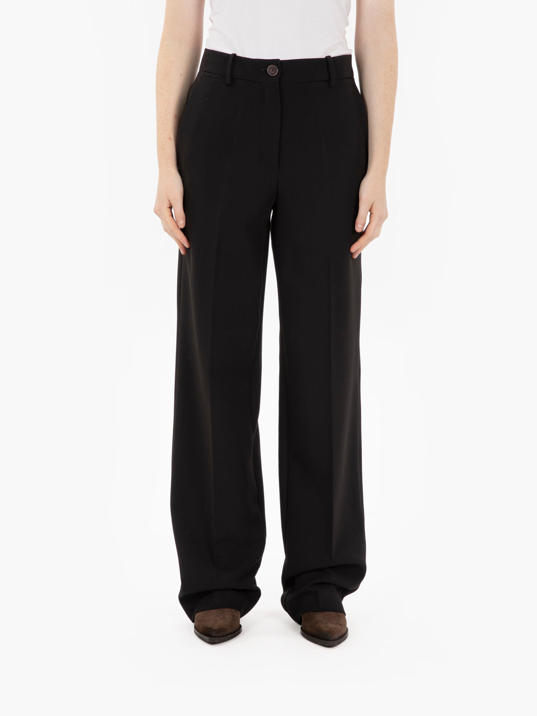 Urban Daily Wide Leg Black Trousers