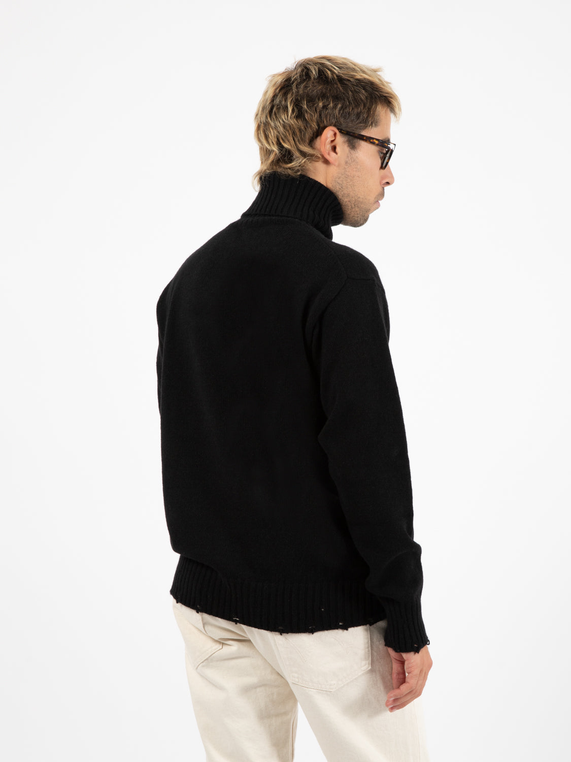 Maglione dolcevita nero