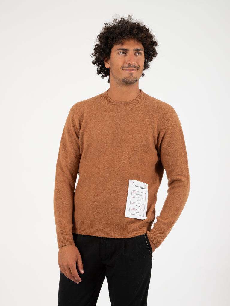 AMARANTO - Maglione girocollo biscotto