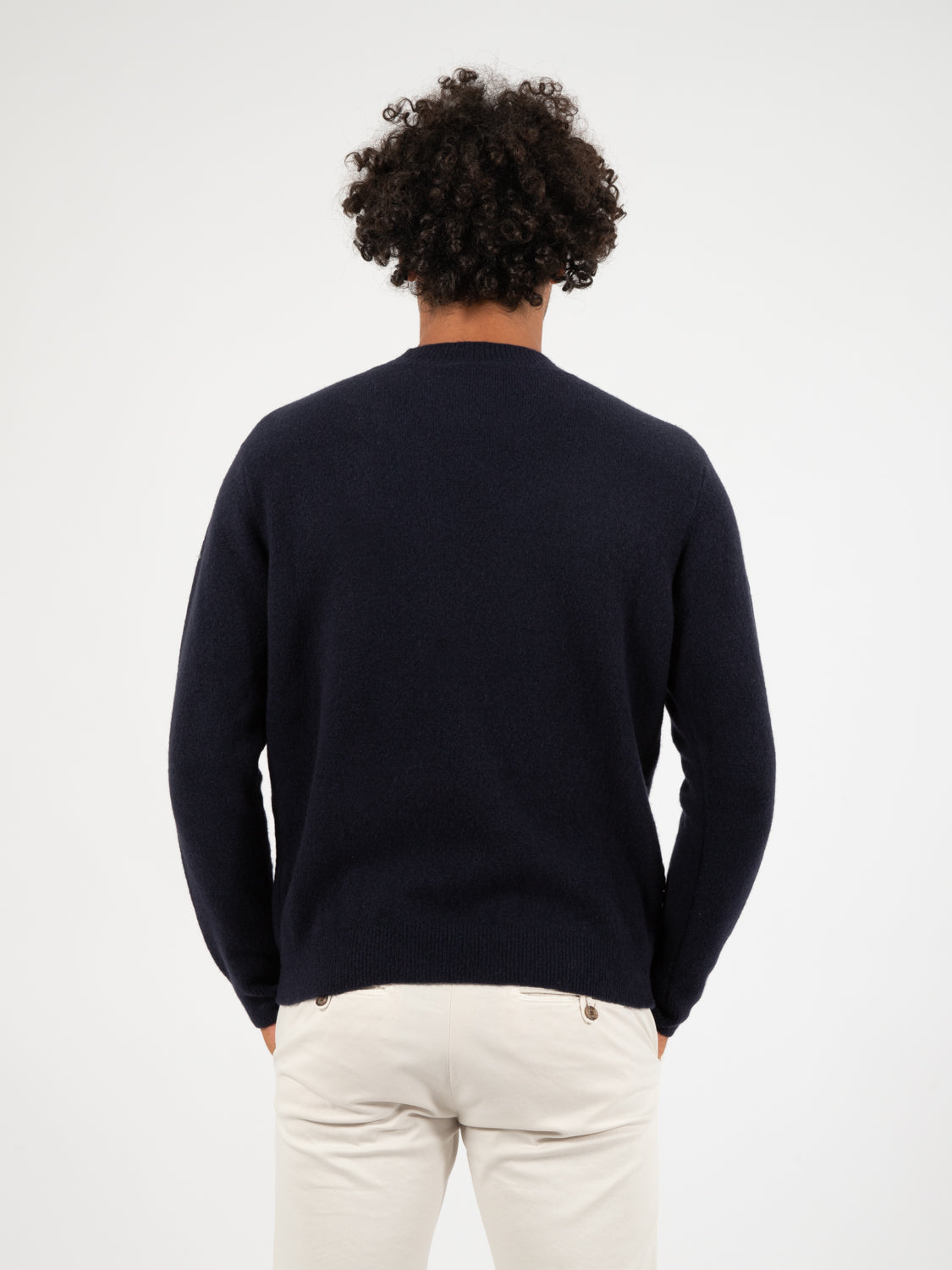 Maglione girocollo navy