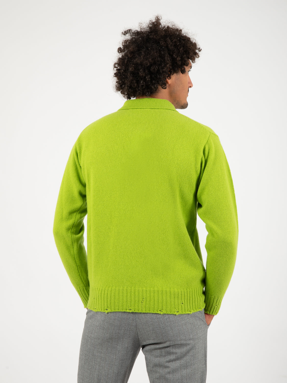 Maglione polo kiwi