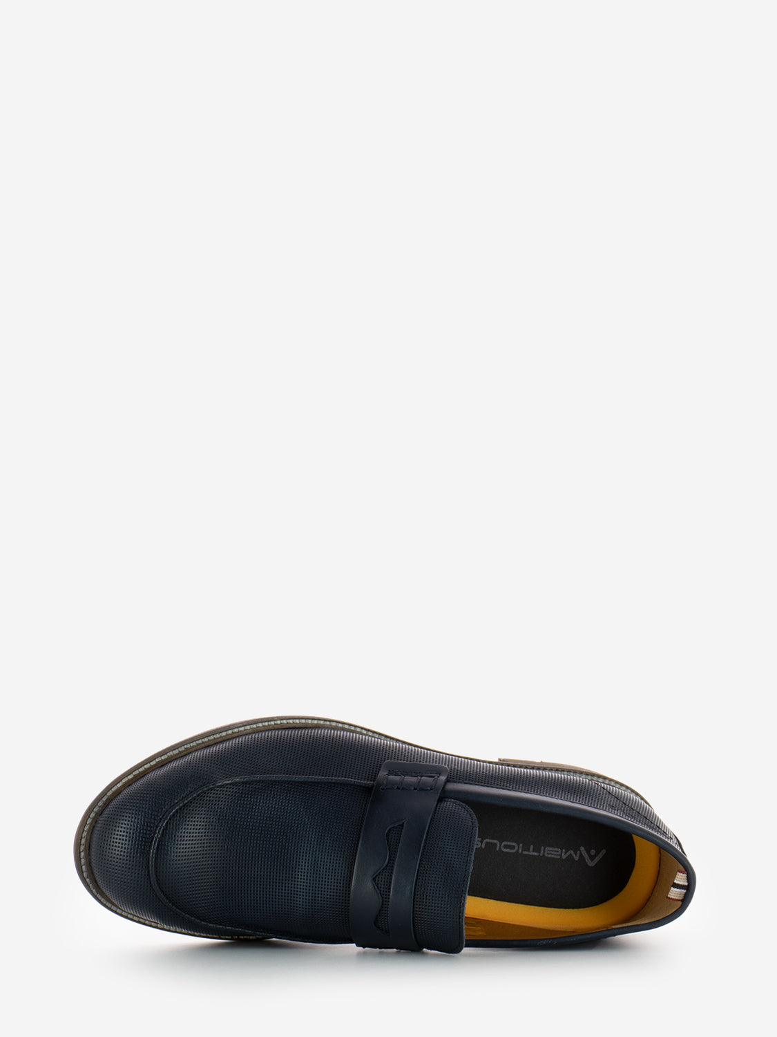 Mocassini Caye in pelle blu