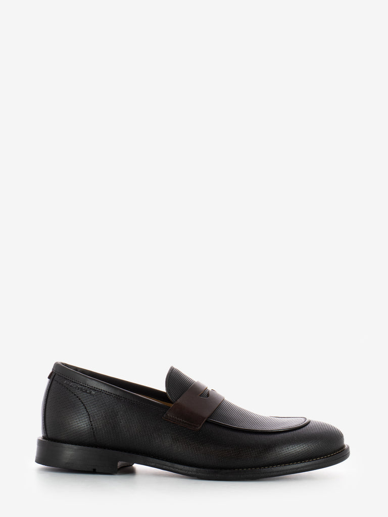 AMBITIOUS - Mocassini in pelle fascia penny brown