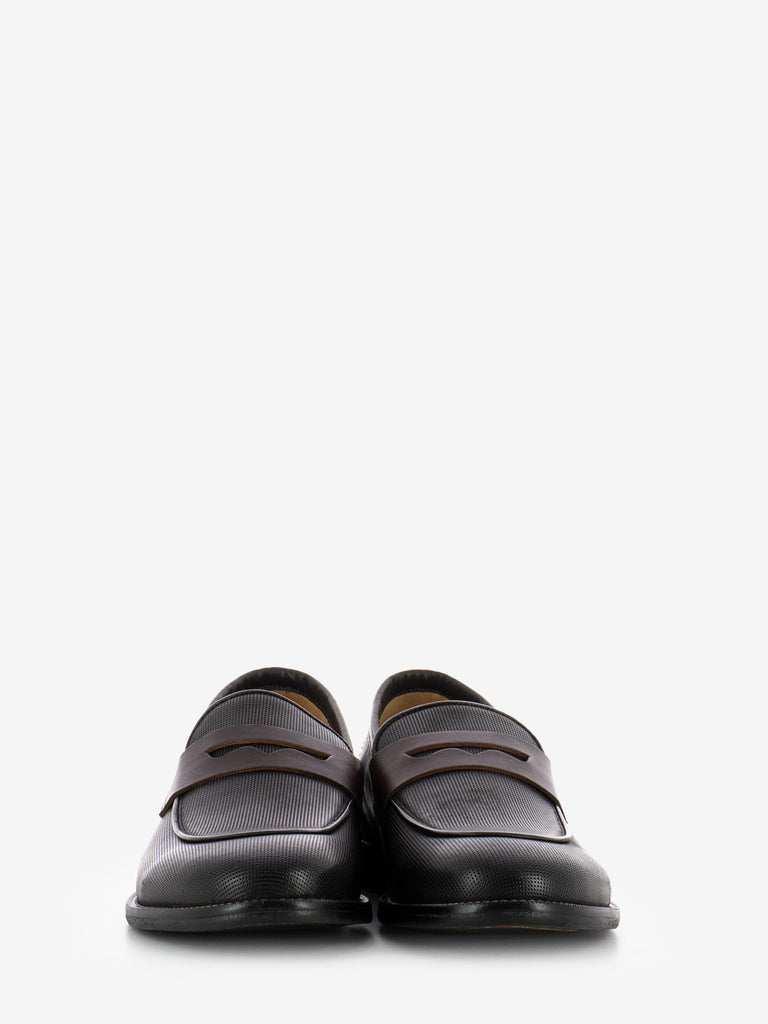 AMBITIOUS - Mocassini in pelle fascia penny brown