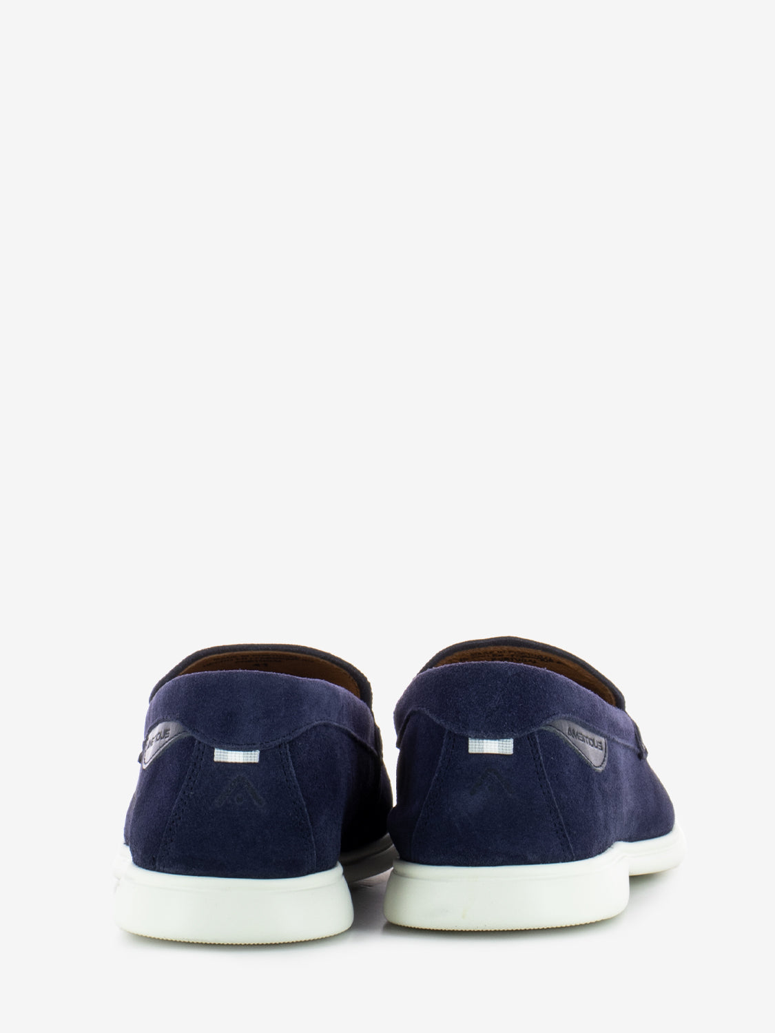 Mocassini in suede blu