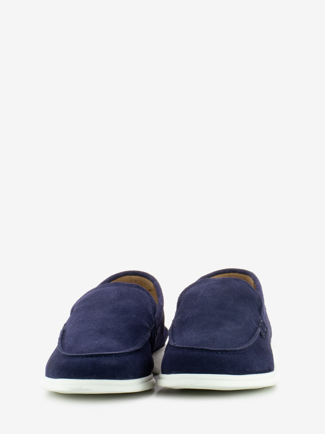 Mocassini in suede blu
