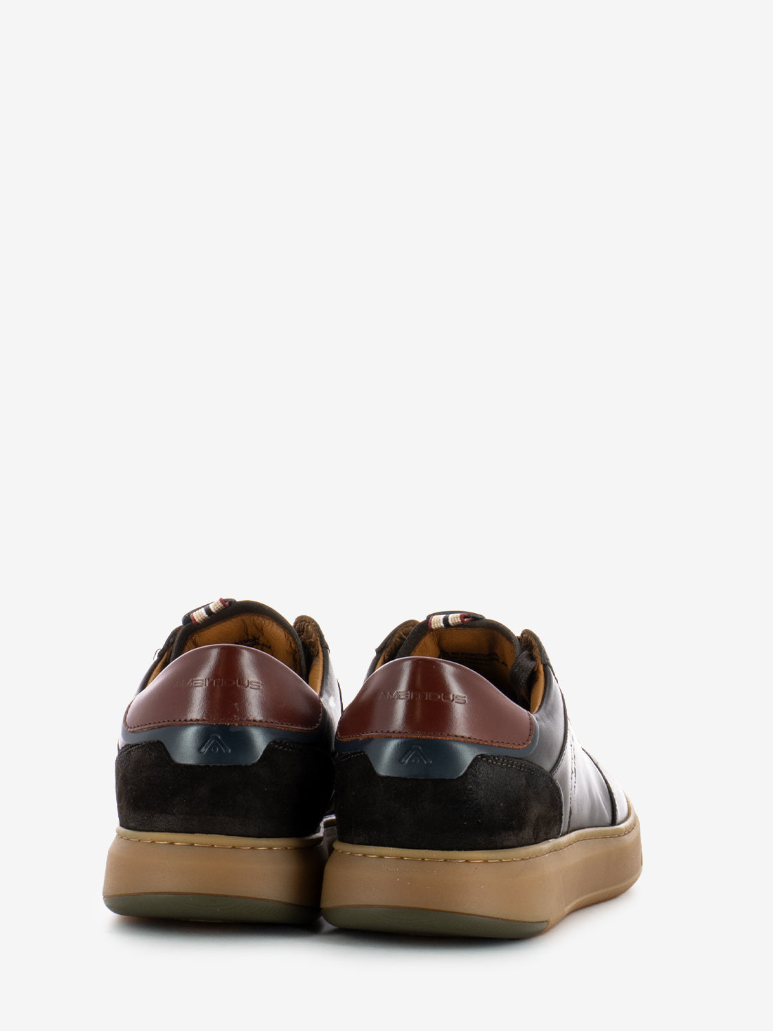 Sneakers in pelle testa di moro