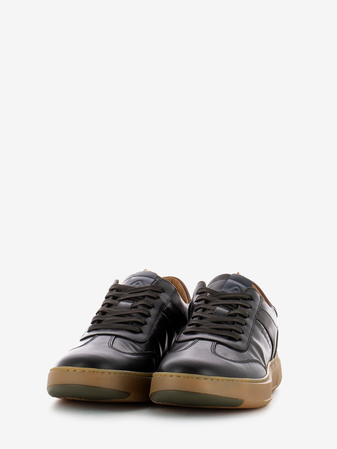 Sneakers in pelle testa di moro