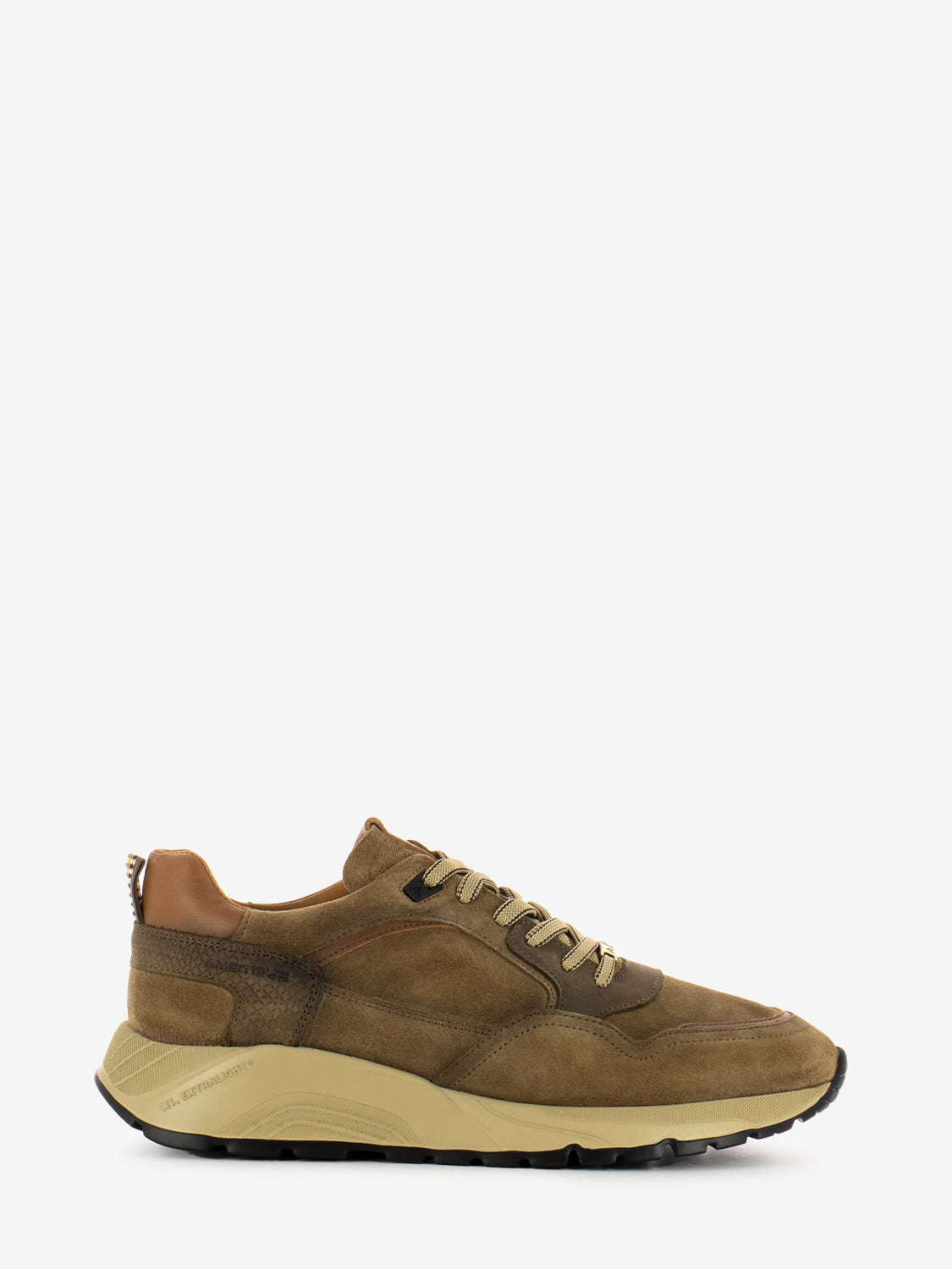Sneakers in suede tabacco