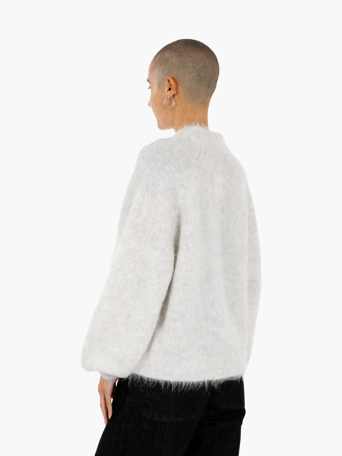 Cardigan con zip polaire chine