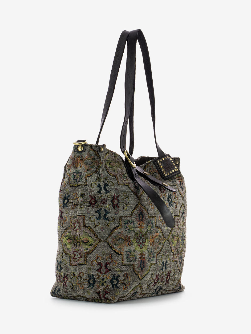 Large Persian shopping dark brown / multicolor