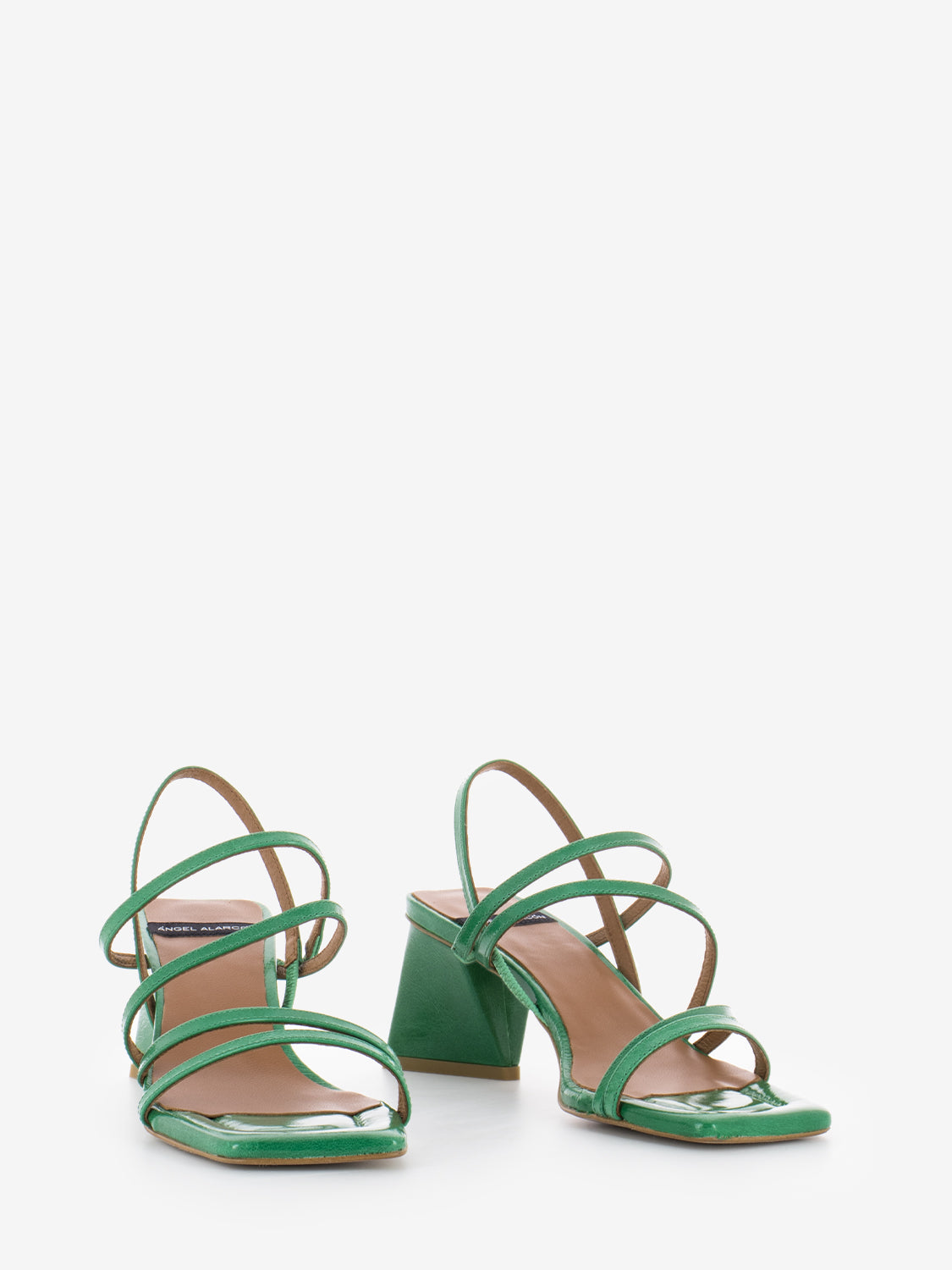 Sandalo tacco trapezio sol melissa verde