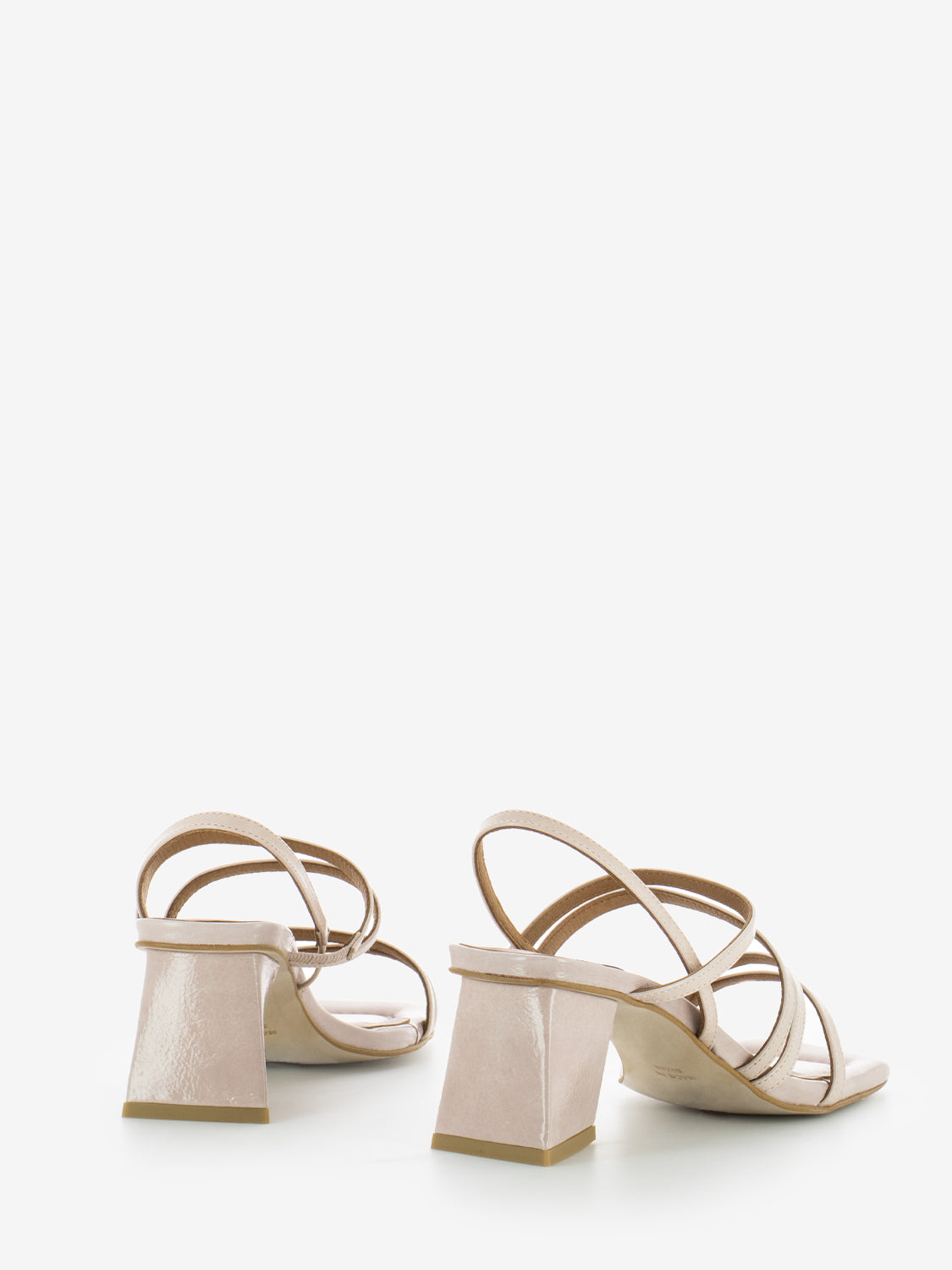 Sandal trapezoid heel sol petal