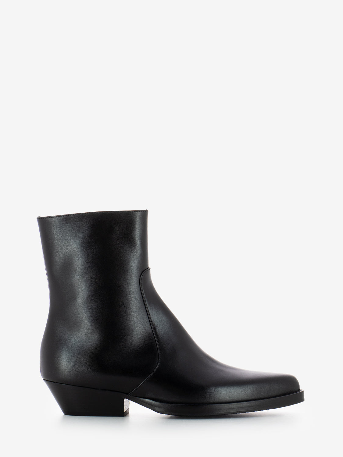 Tronchetti texani in pelle nero