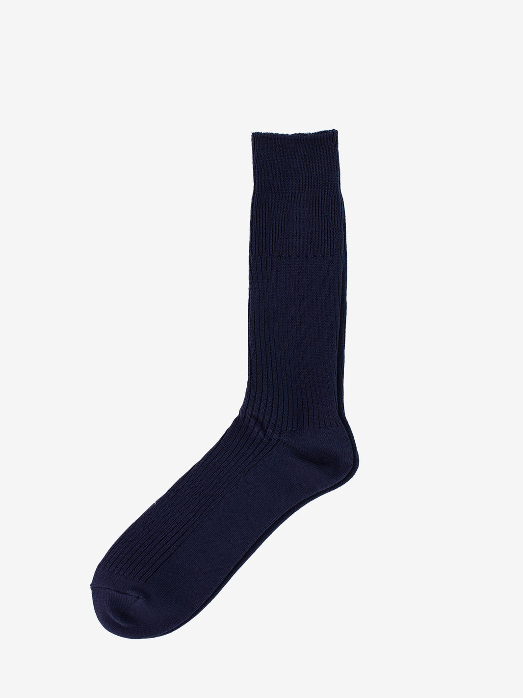 Blue ribbed socks