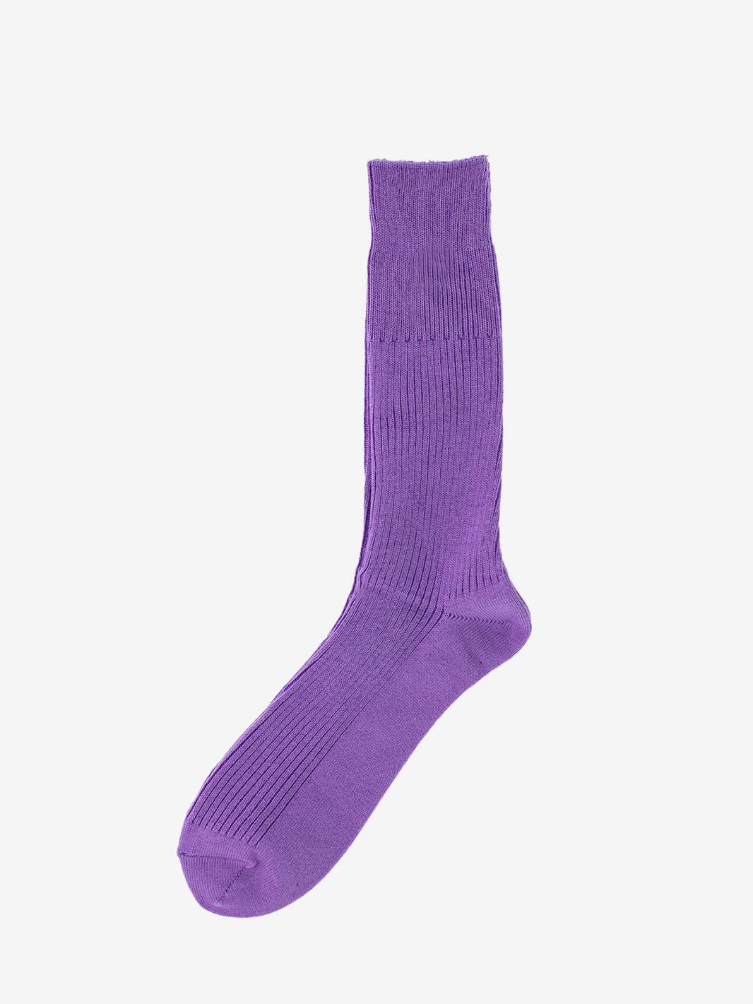 Purple Ribbed Socks