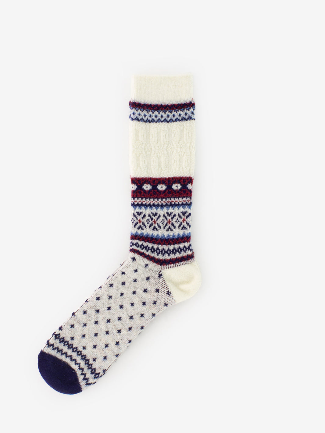 Calzini fantasia natalizia off white