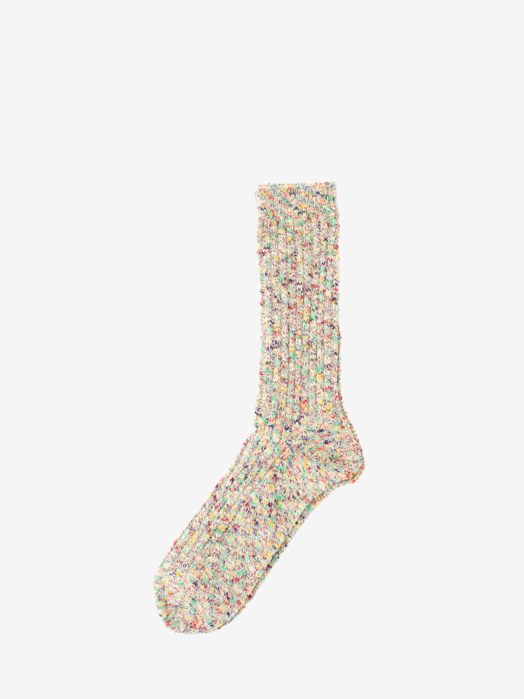 Homespan art yarn socks multicolor pink