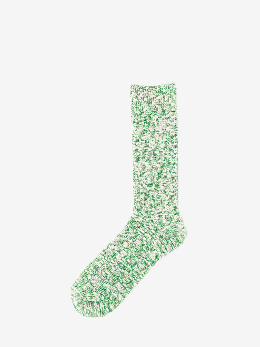 Green melange socks