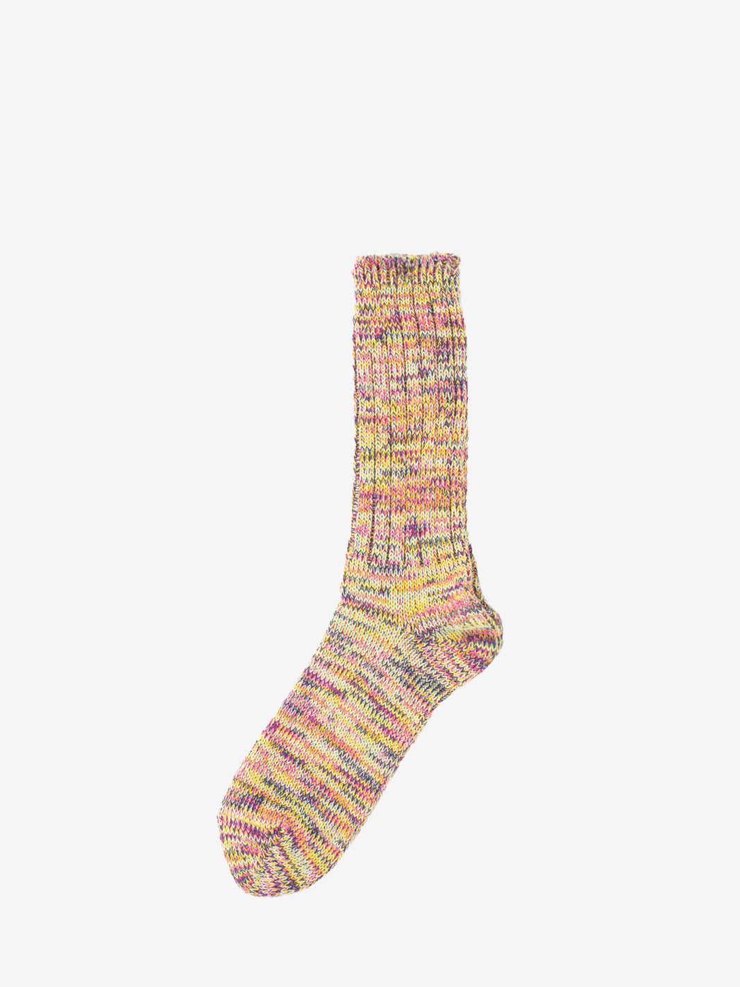 Pink melange mix socks