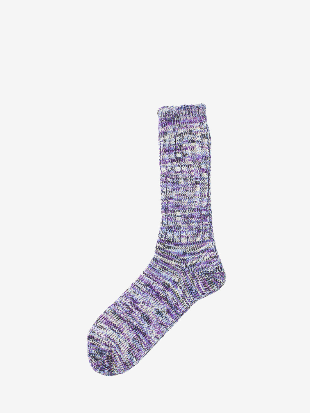 Purple melange mix socks